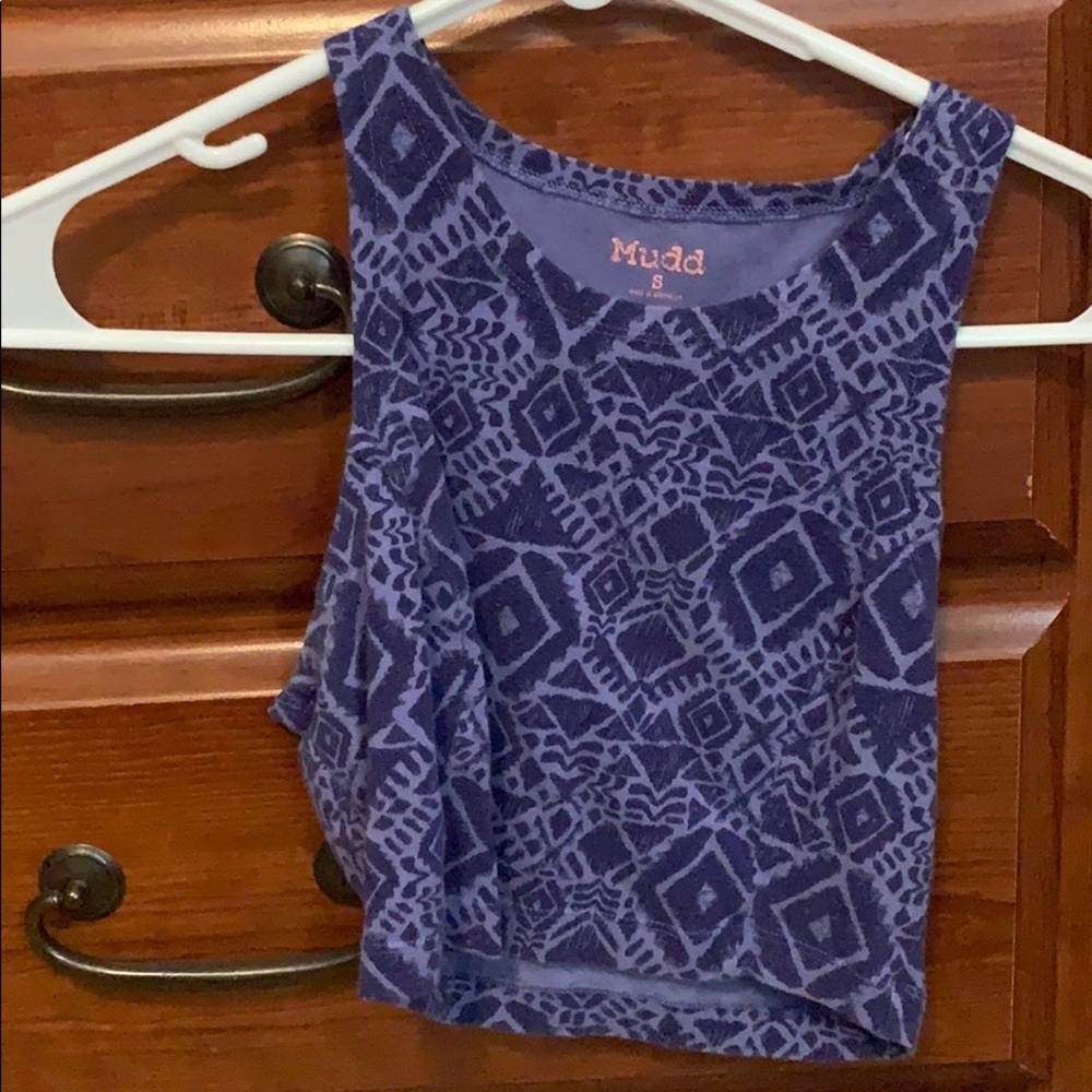 Purple mudd crop top